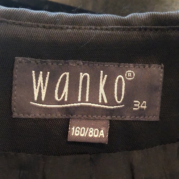 WANKO Cotton Blend Chic Unique Shawl Collar Long Sleeve Dress Coat Size 34 - Picture 12 of 15